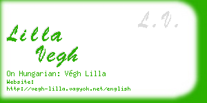 lilla vegh business card